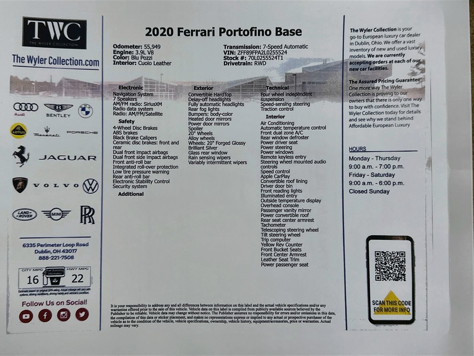 Used 2020 Ferrari Portofino RWD image 42