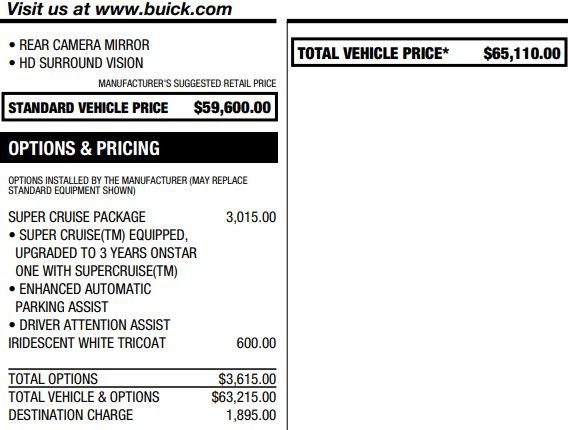 Used 2026 Buick Enclave Avenir w/ Super Cruise Package image 2