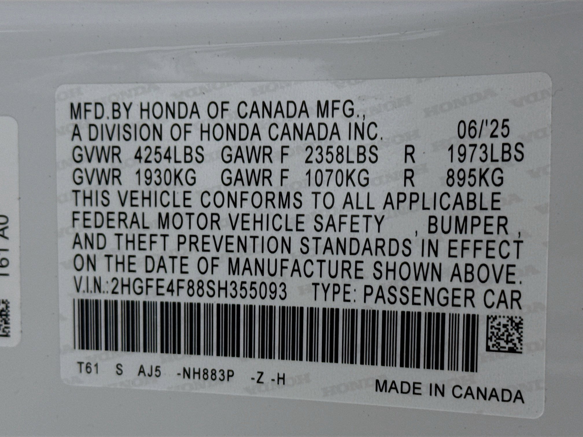 New 2025 Honda Civic Sport Touring image 39