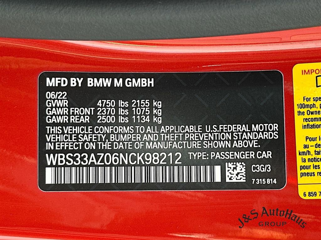 Used 2022 BMW M4 Competition w/ Executive Package RWD image 38