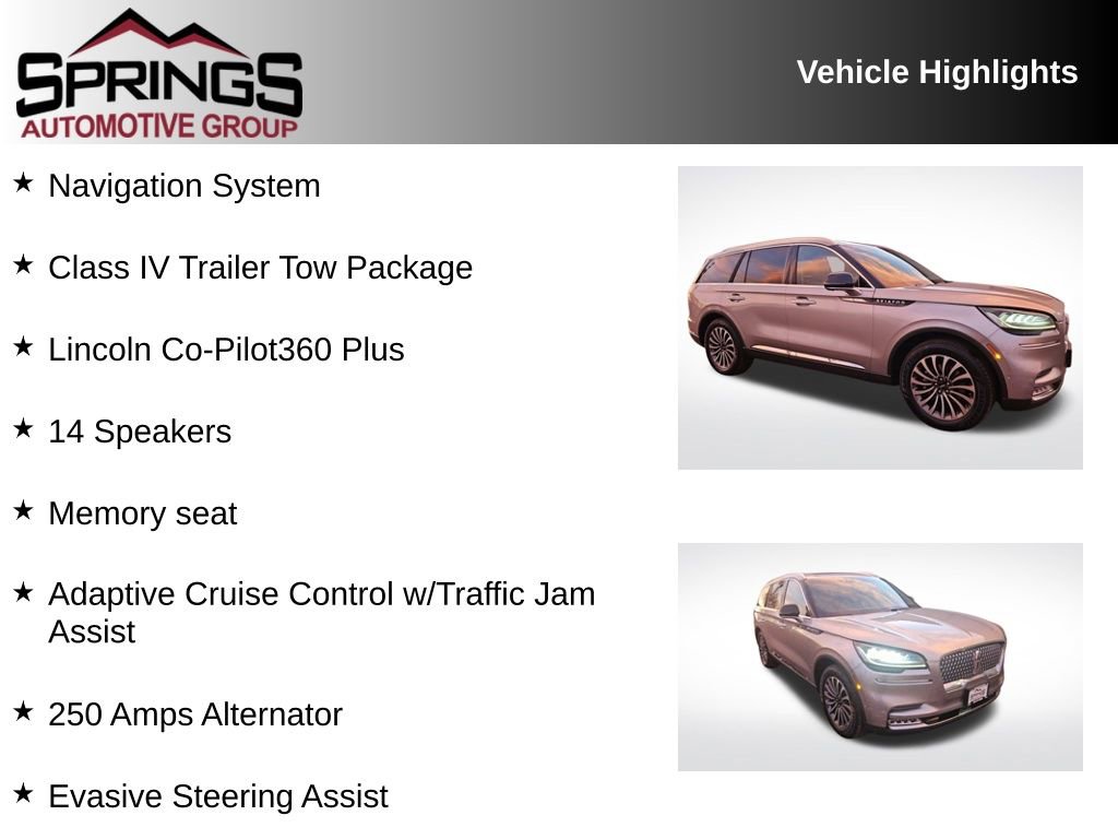 Used 2020 Lincoln Aviator Reserve w/ Equipment Group 201A image 2