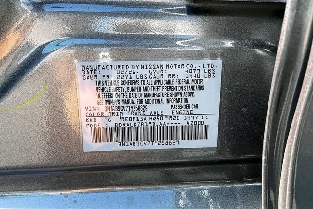 New 2026 Nissan Sentra SV image 13