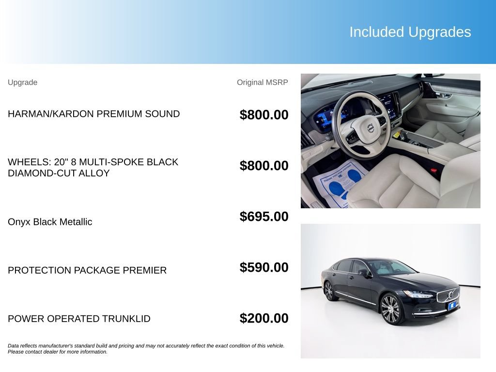 Used 2023 Volvo S90 B6 Plus w/ Protection Package Premier AWD/4WD image 5