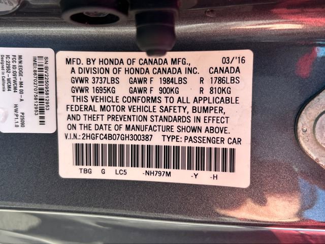 Used 2016 Honda Civic LX-P image 17