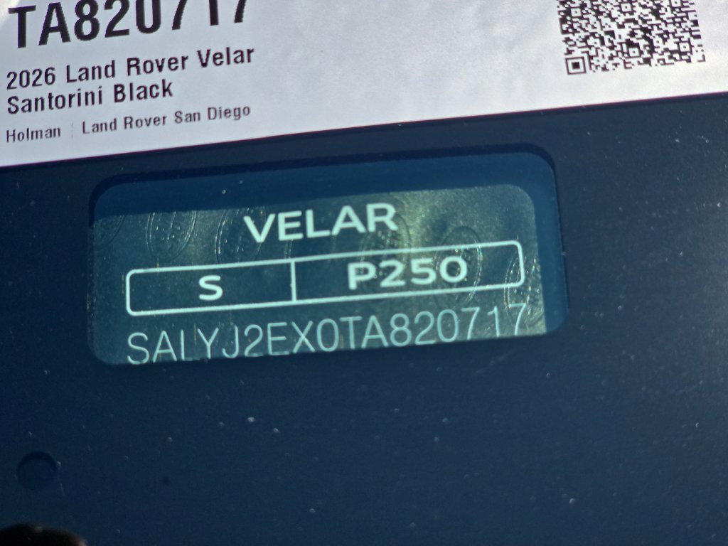 Certified 2026 Land Rover Range Rover Velar S AWD/4WD image 36