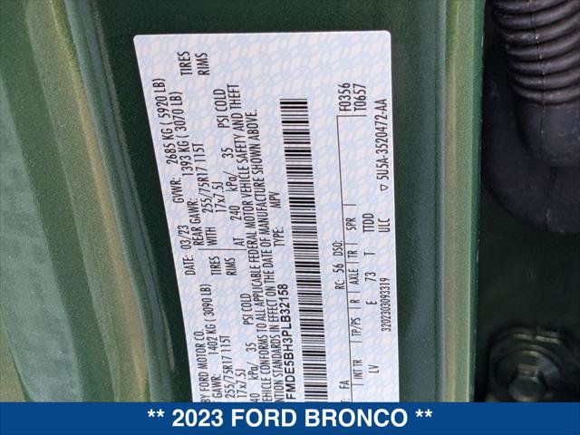 Certified 2023 Ford Bronco Big Bend AWD/4WD image 24