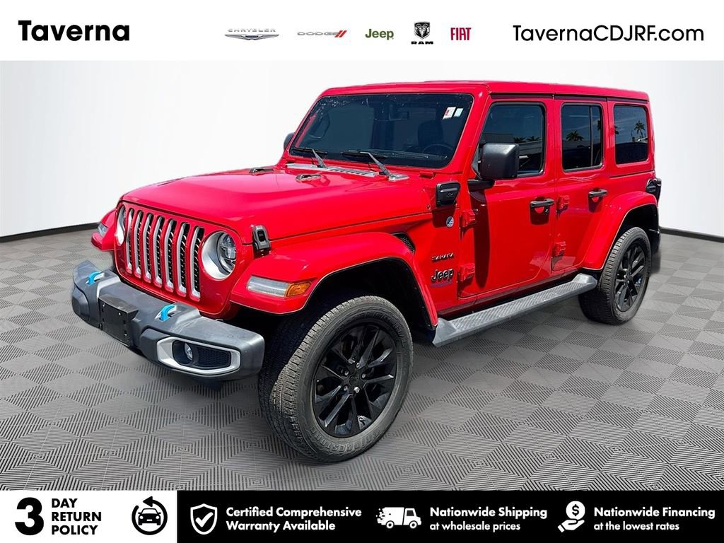 Used 2022 Jeep Wrangler Unlimited Sahara w/ Cold Weather Group AWD/4WD image 1