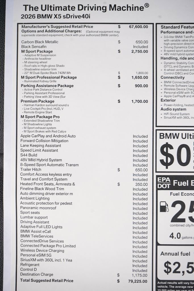 New 2026 BMW X5 sDrive40i w/ M Sport Package image 9