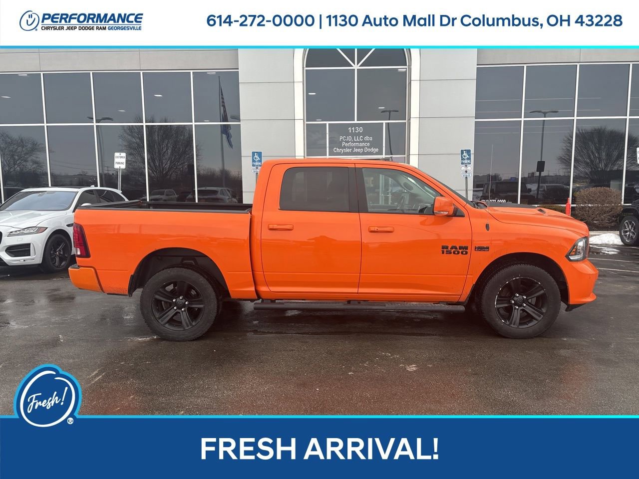 Used 2017 RAM 1500 Sport w/ Ignition Orange Sport Package image 3