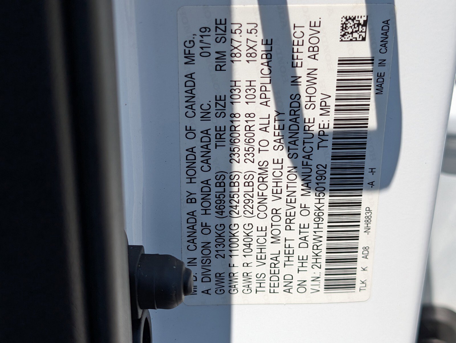Used 2019 Honda CR-V Touring image 21