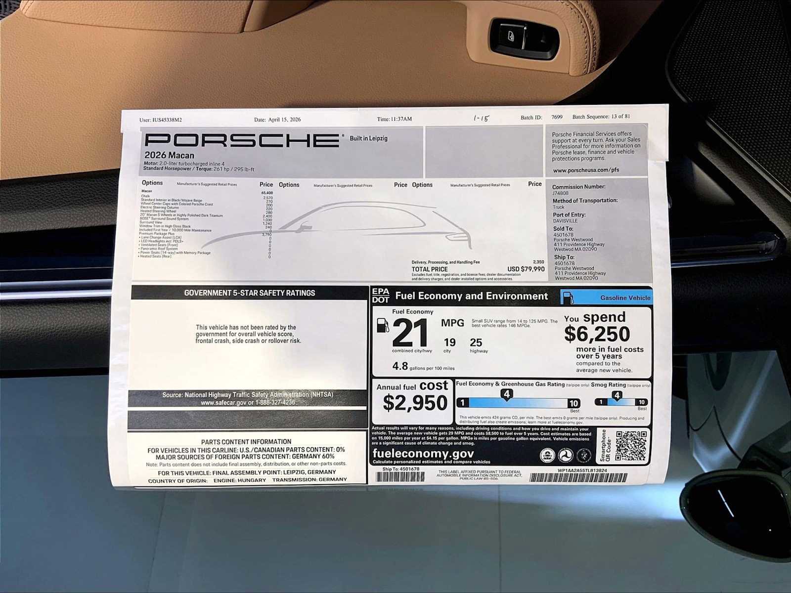 New 2026 Porsche Macan AWD/4WD image 24