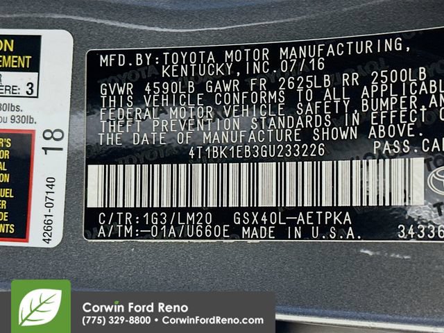 Used 2016 Toyota Avalon Limited w/ Toyota Safety Sense Package FWD image 32
