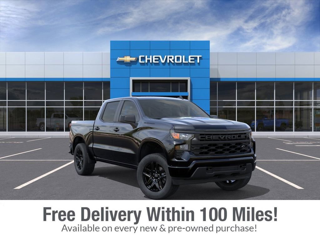 New 2026 Chevrolet Silverado 1500 Custom w/ LPO, Dark Essentials Package AWD/4WD image 1