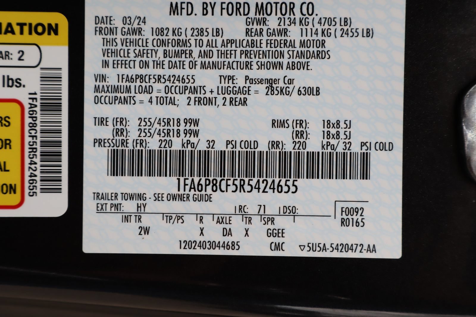 Used 2024 Ford Mustang GT RWD image 39