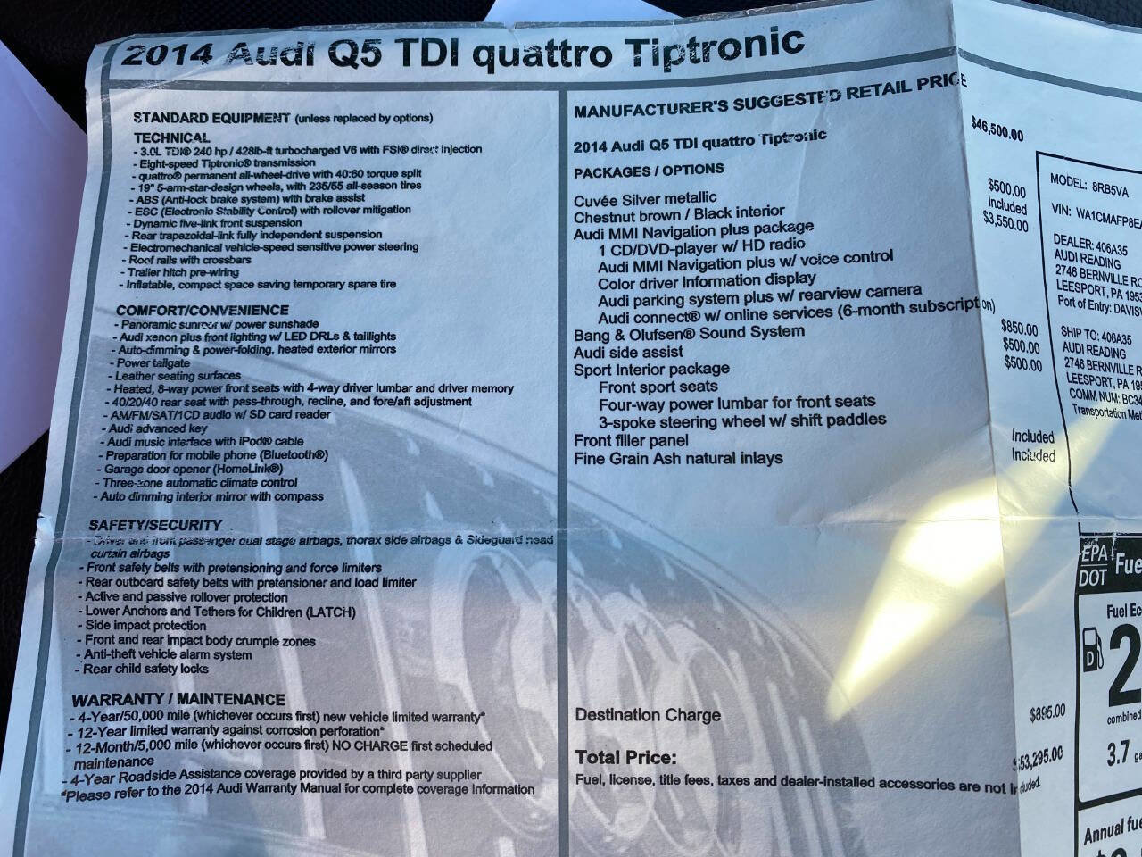 Used 2014 Audi Q5 TDI Premium Plus image 35