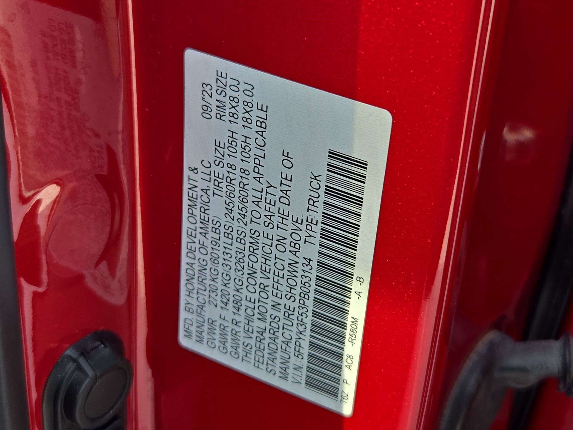 Used 2023 Honda Ridgeline RTL image 34