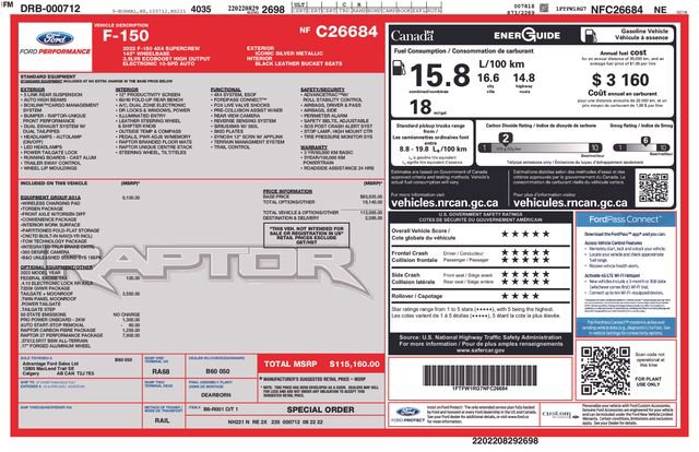 Used 2022 Ford F150 Raptor w/ Raptor 37 Performance Package AWD/4WD image 37