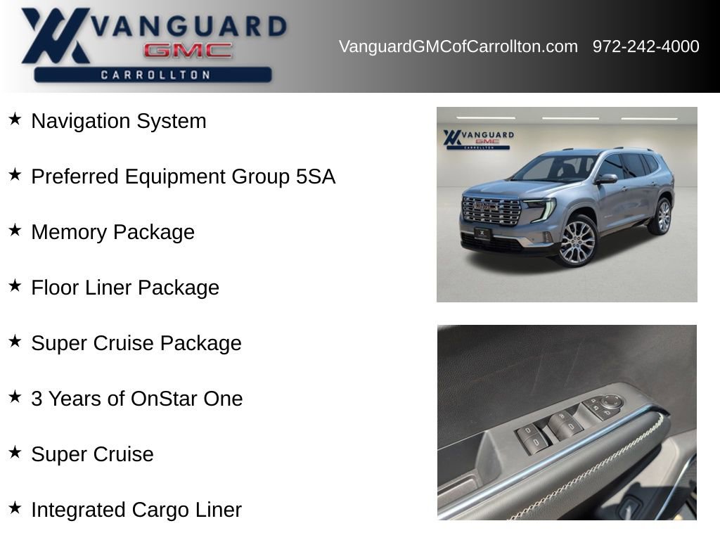 New 2026 GMC Acadia Denali w/ Super Cruise Package image 6