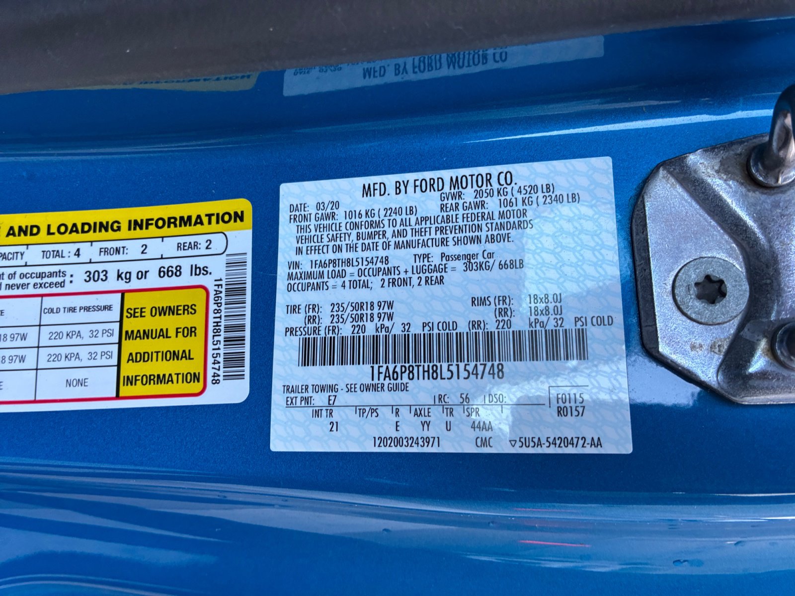 Used 2020 Ford Mustang EcoBoost w/ Equipment Group 101A image 31