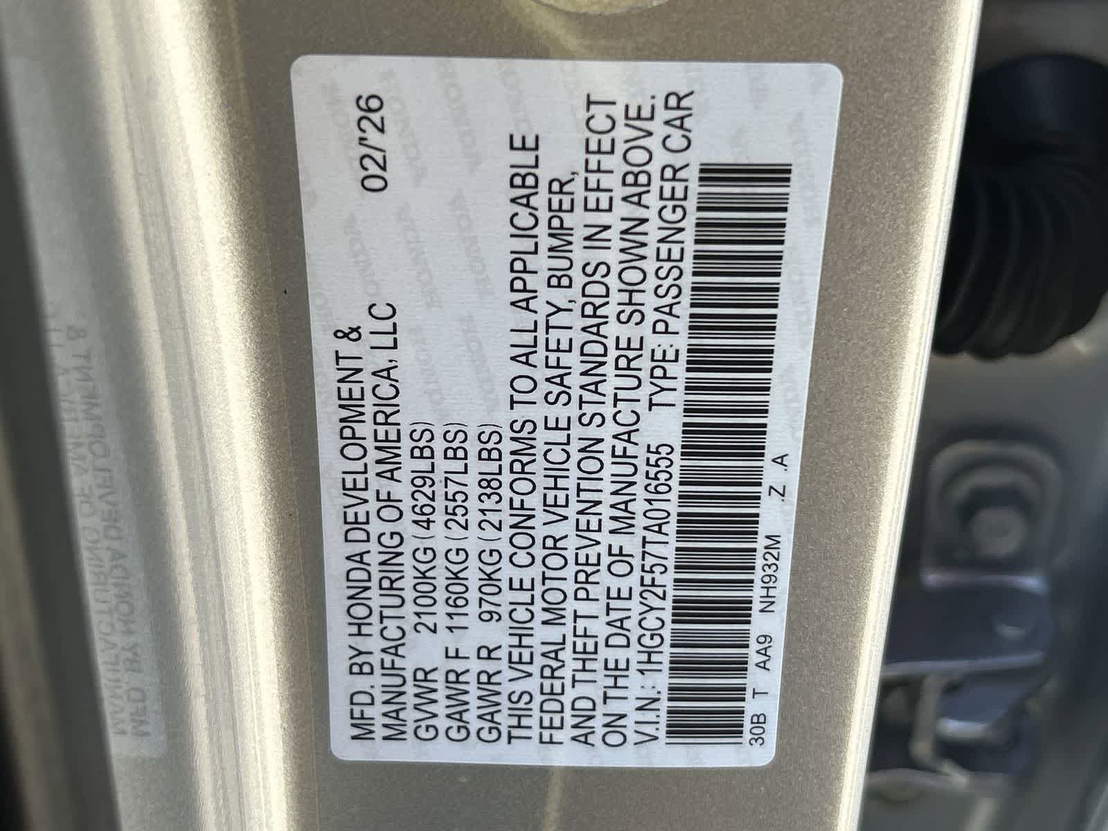 New 2026 Honda Accord Sport image 2