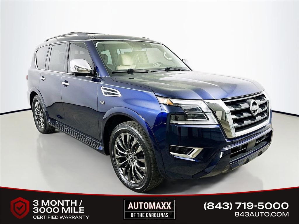 Used 2022 Nissan Armada Platinum w/ Captain's Chairs Package video 1
