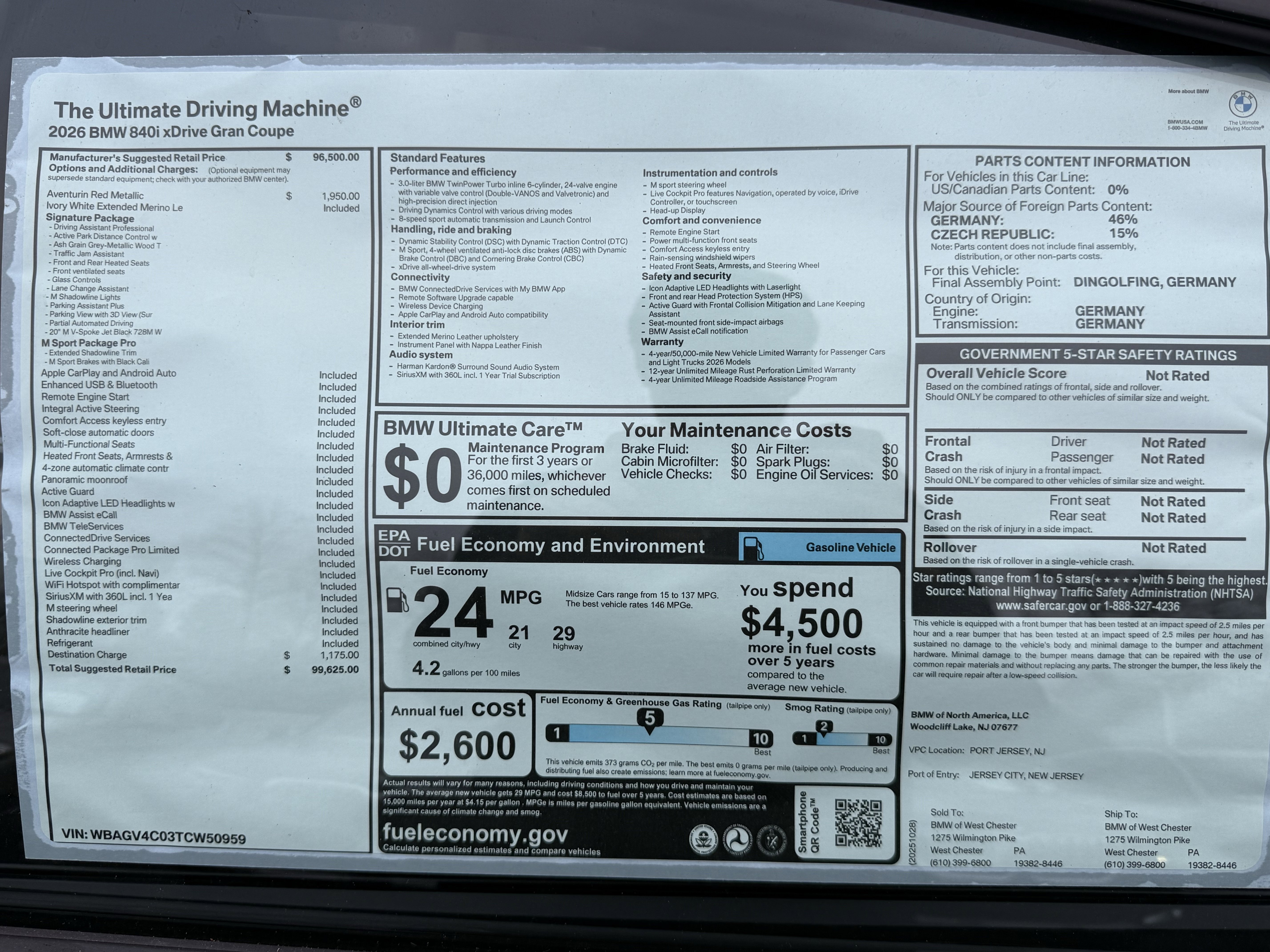 New 2026 BMW 840i xDrive image 17