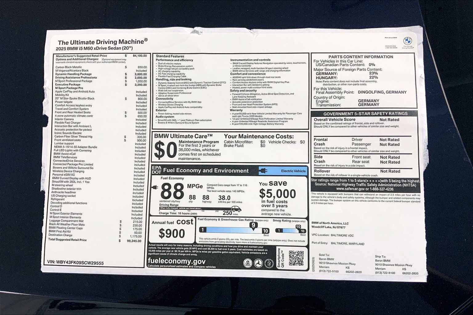 New 2025 BMW i5 M60 w/ Executive Package image 22