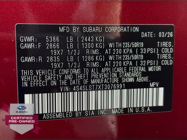 Certified 2026 Subaru Forester Touring AWD/4WD image 33