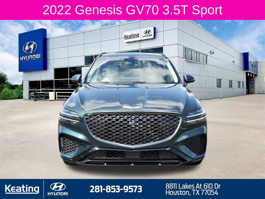 Used 2022 Genesis GV70 3.5T Sport w/ Sport Advanced Package AWD/4WD image 2