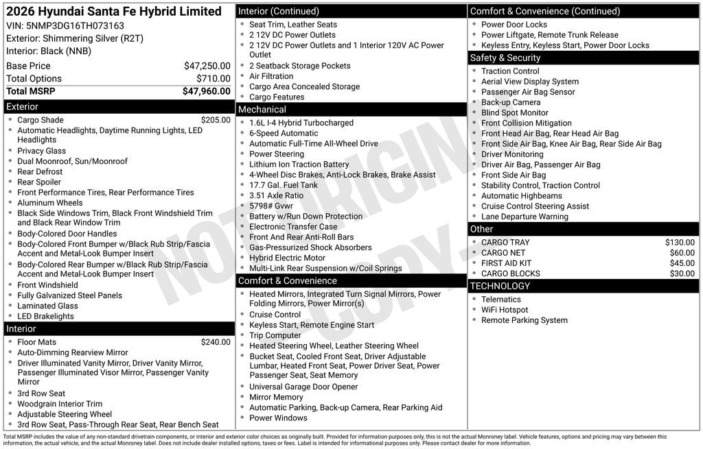 New 2026 Hyundai Santa Fe Limited image 46