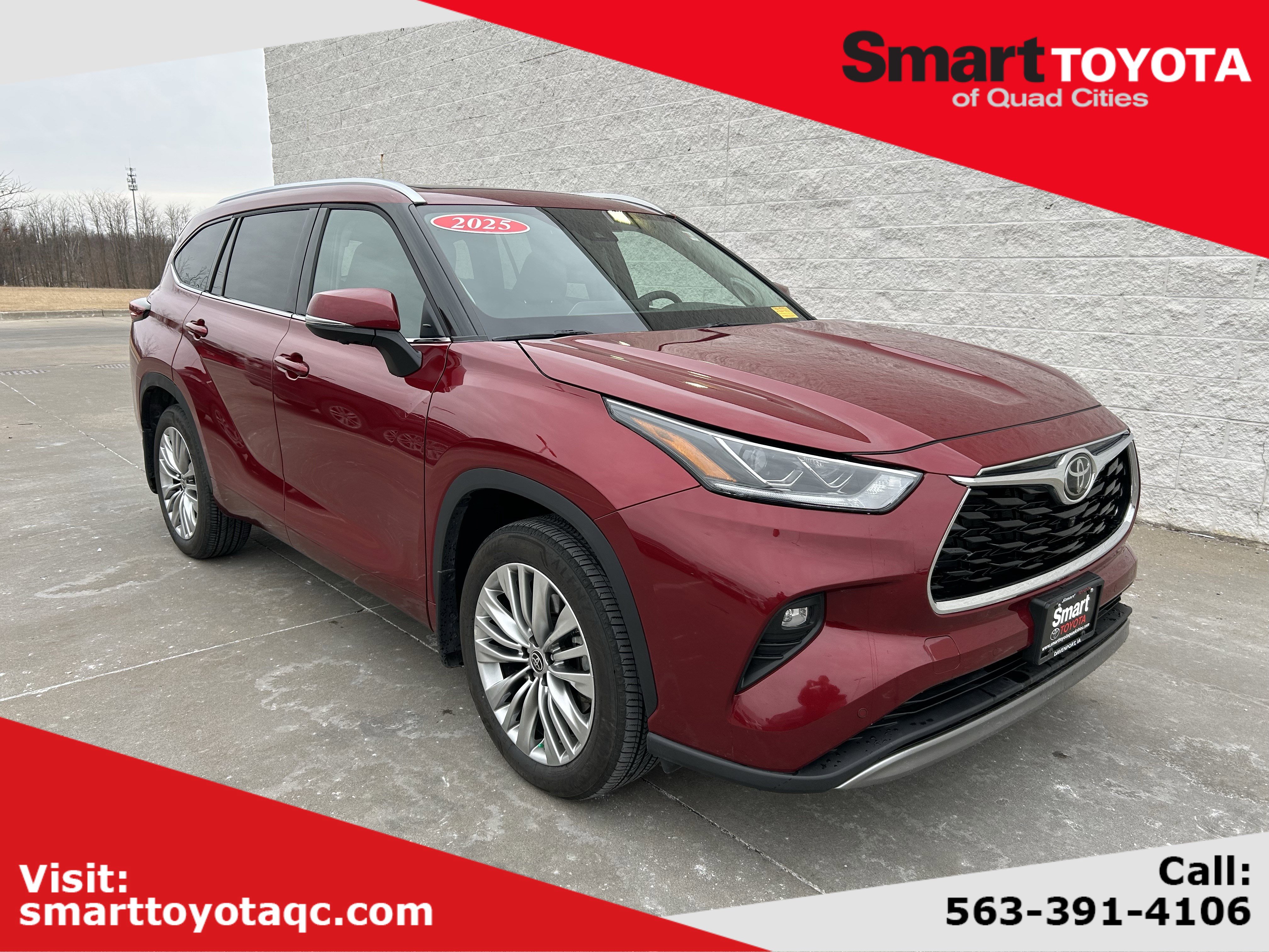 Certified 2025 Toyota Highlander Platinum