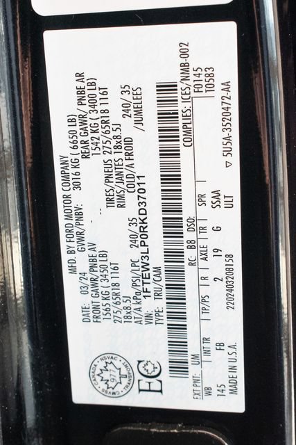 Used 2024 Ford F150 XLT w/ XLT Black Appearance Package AWD/4WD image 32