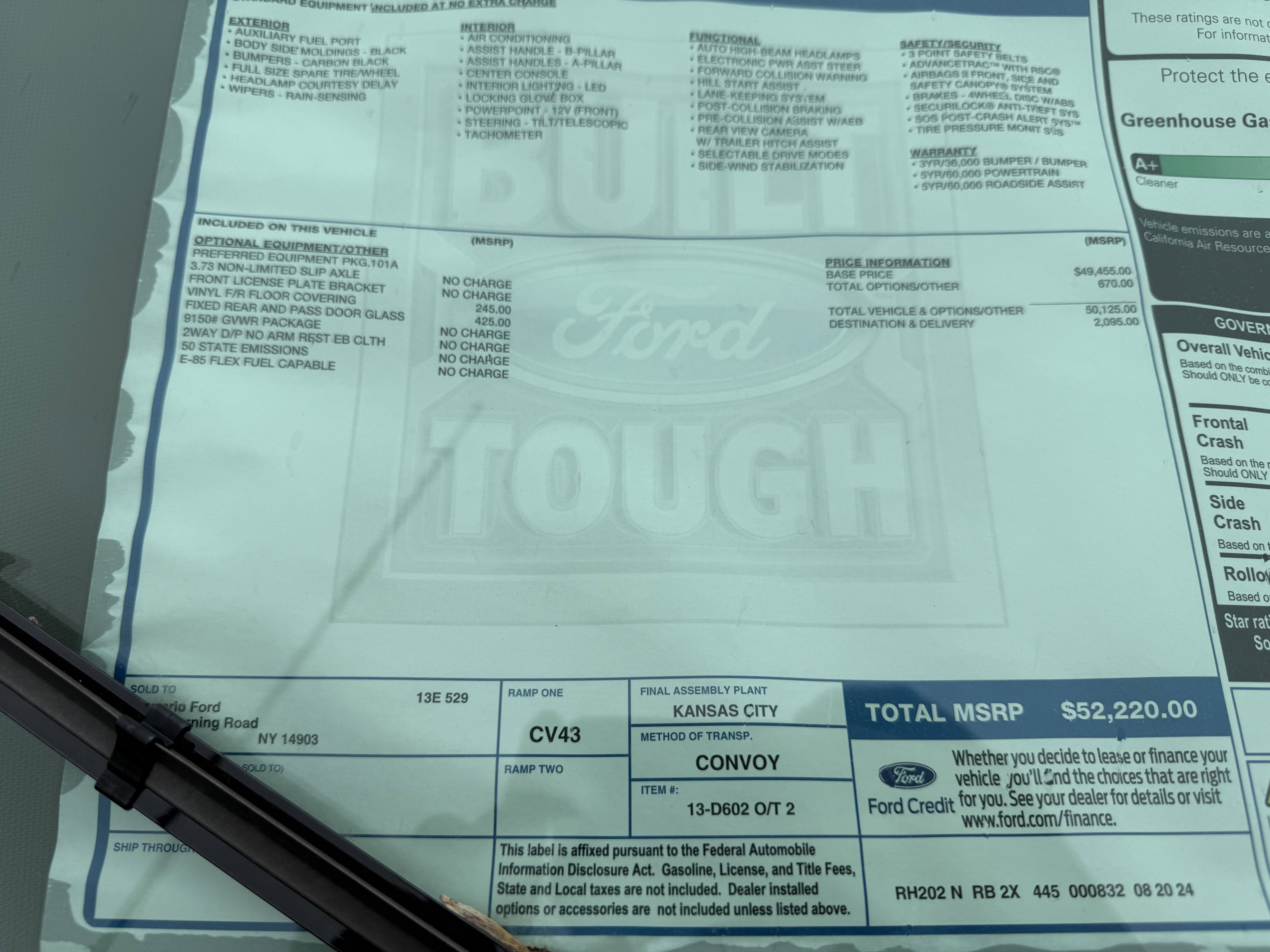 New 2024 Ford Transit 250 XL RWD image 13