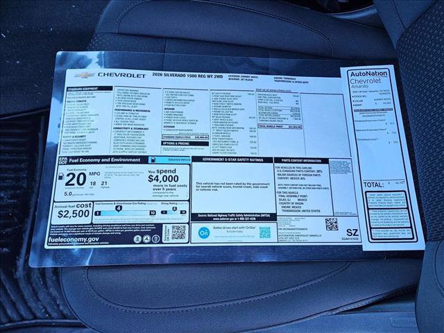 New 2026 Chevrolet Silverado 1500 W/T w/ WT Safety Package image 18