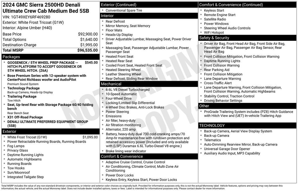Used 2024 GMC Sierra 2500 Denali Ultimate AWD/4WD image 27