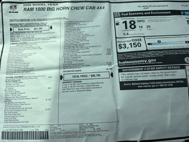 New 2026 RAM 1500 Big Horn image 40