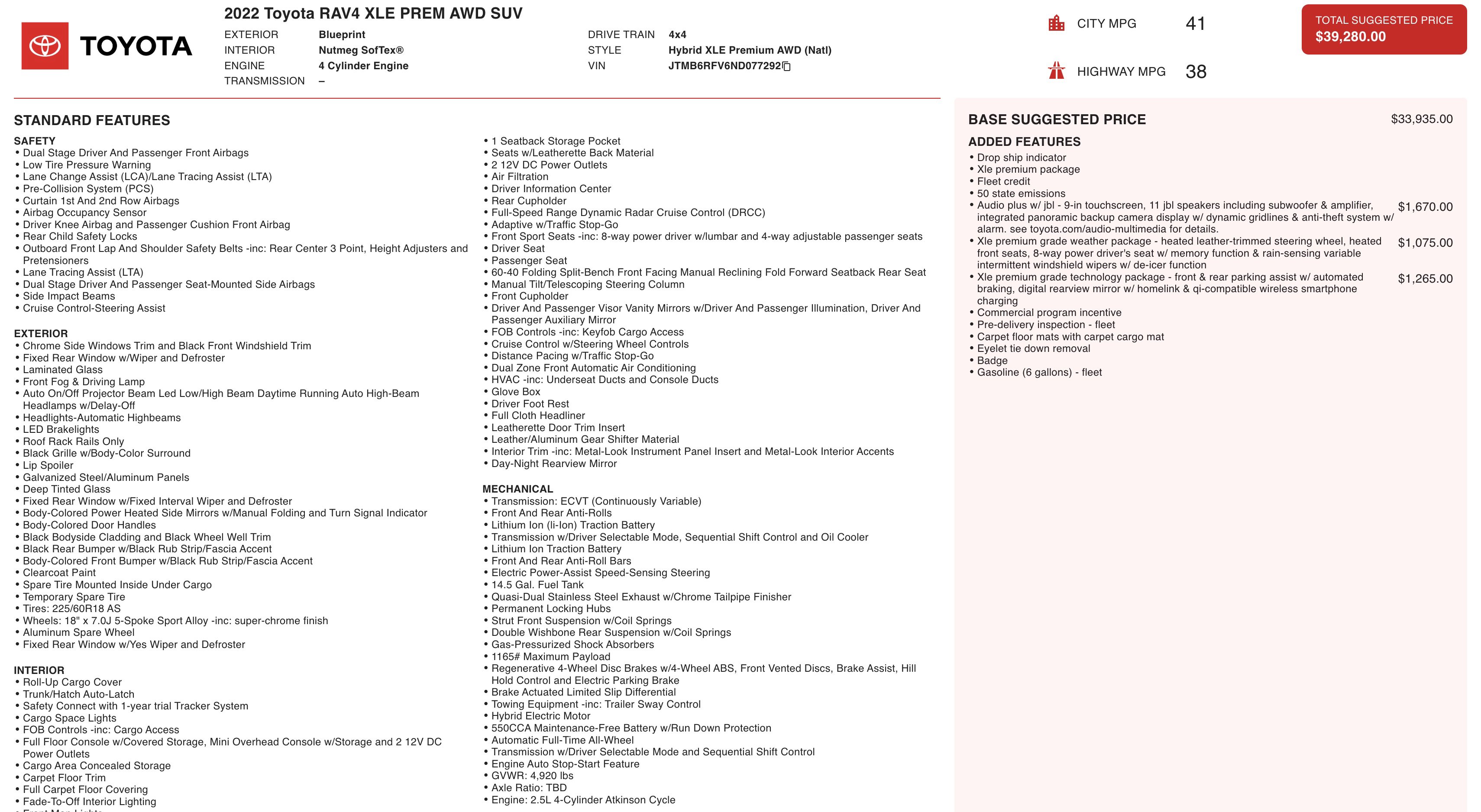 Used 2022 Toyota RAV4 XLE Premium image 2