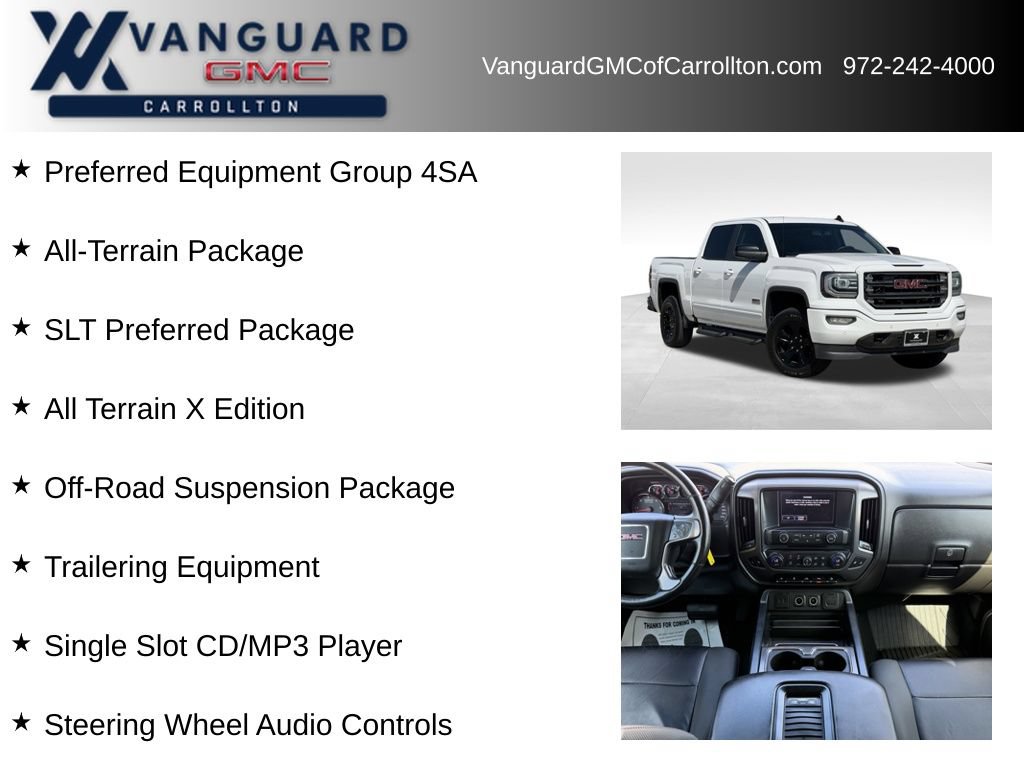Used 2016 GMC Sierra 1500 SLT w/ All Terrain X Package AWD/4WD image 6