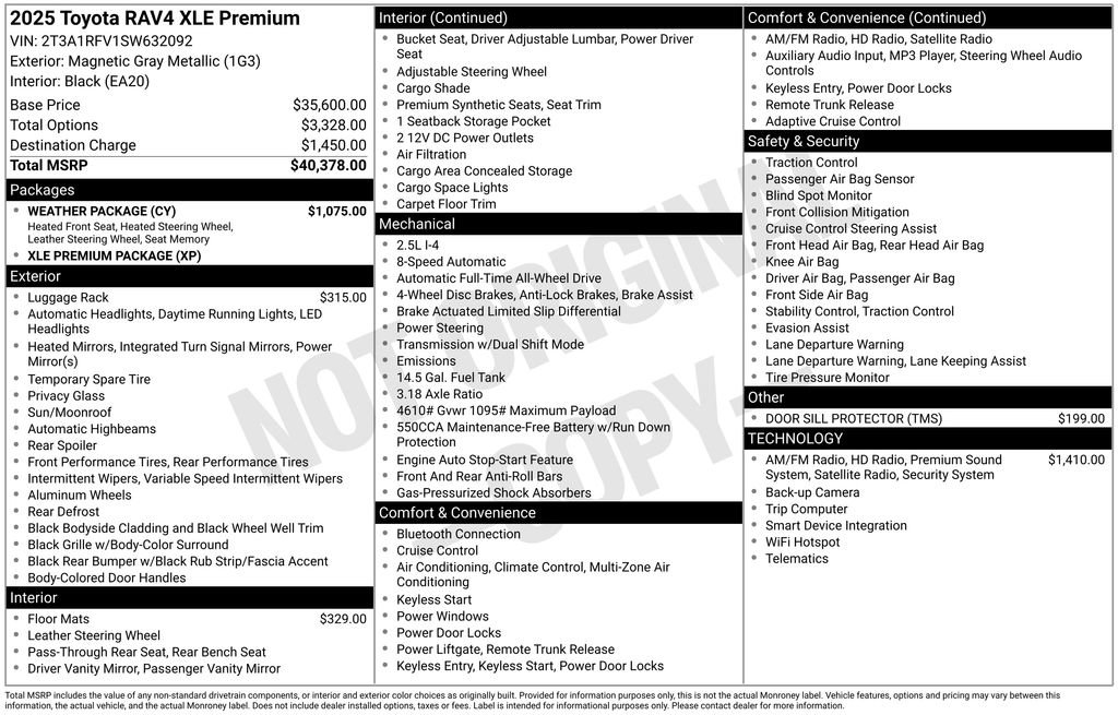 Used 2025 Toyota RAV4 XLE Premium w/ Weather Package image 43