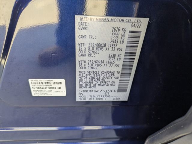 Used 2022 Nissan Pathfinder SV w/ SV Black Package image 37