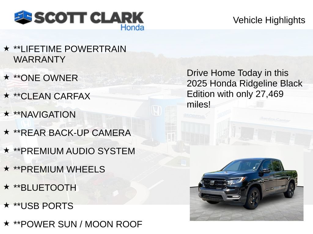 Used 2025 Honda Ridgeline Black Edition image 11