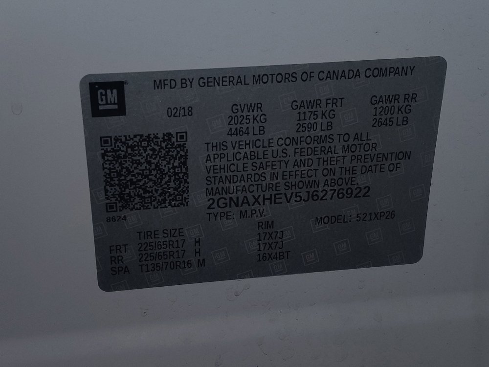 Used 2018 Chevrolet Equinox LS w/ LPO, Protection Package image 33