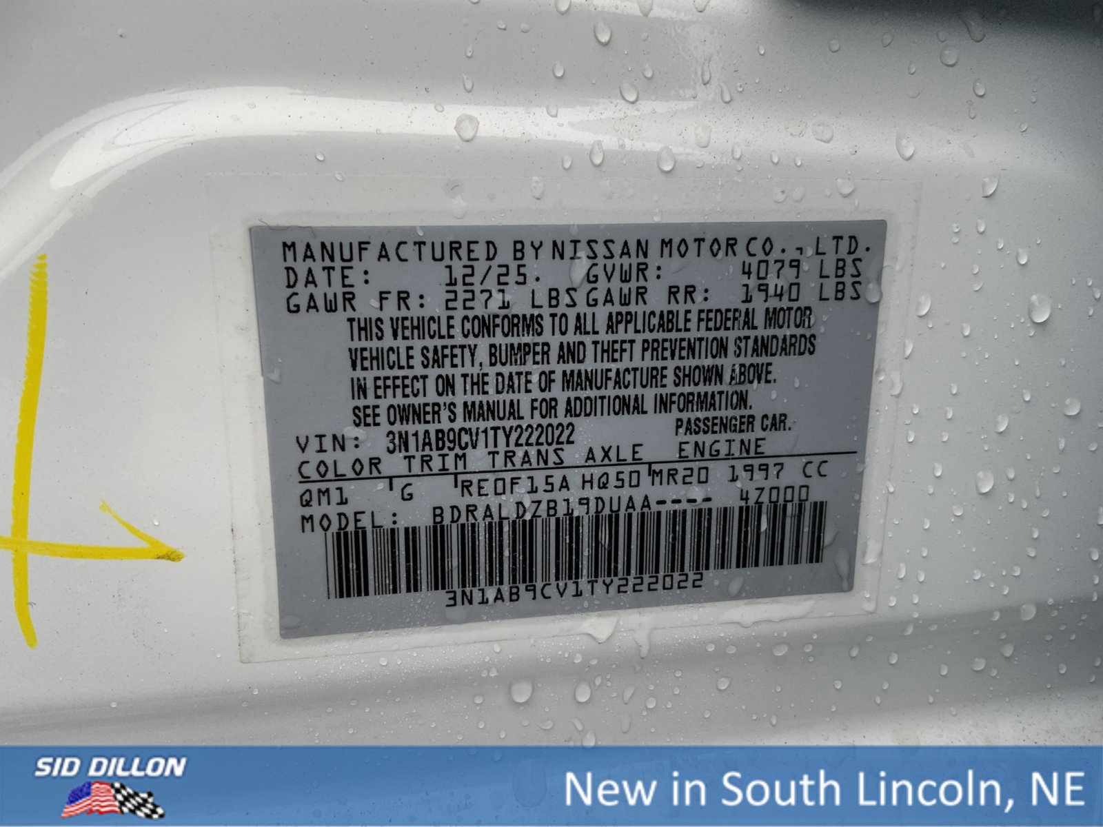 New 2026 Nissan Sentra SV w/ Floor Mat Package image 12