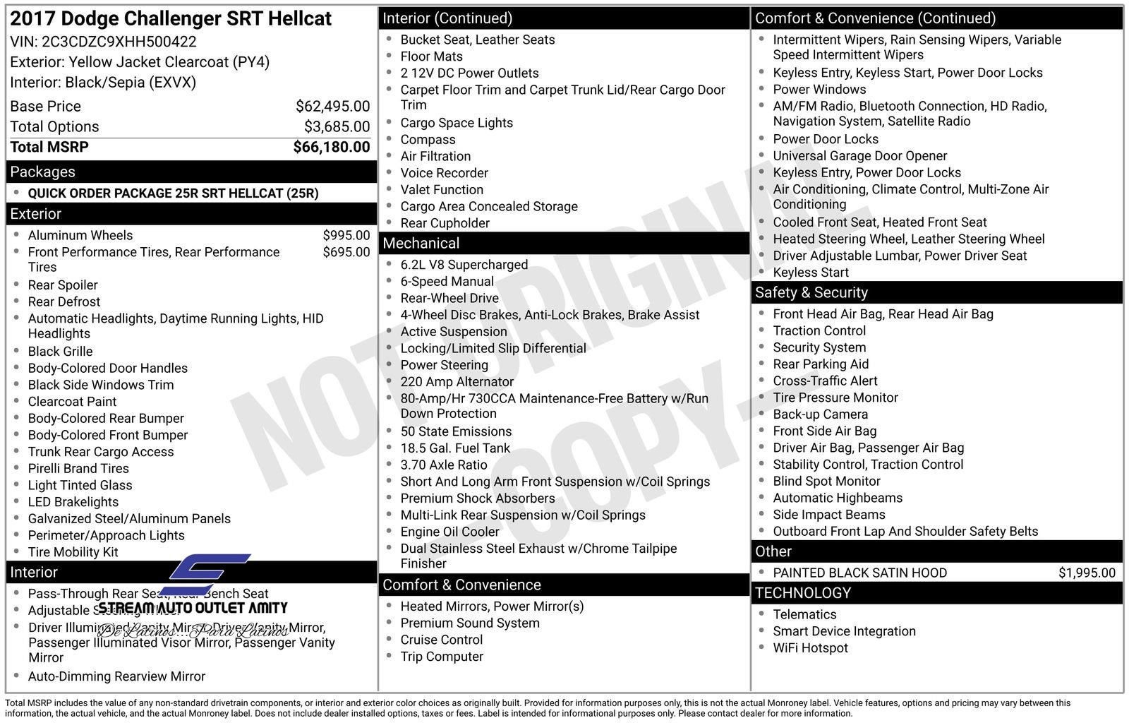 Used 2017 Dodge Challenger SRT Hellcat image 34