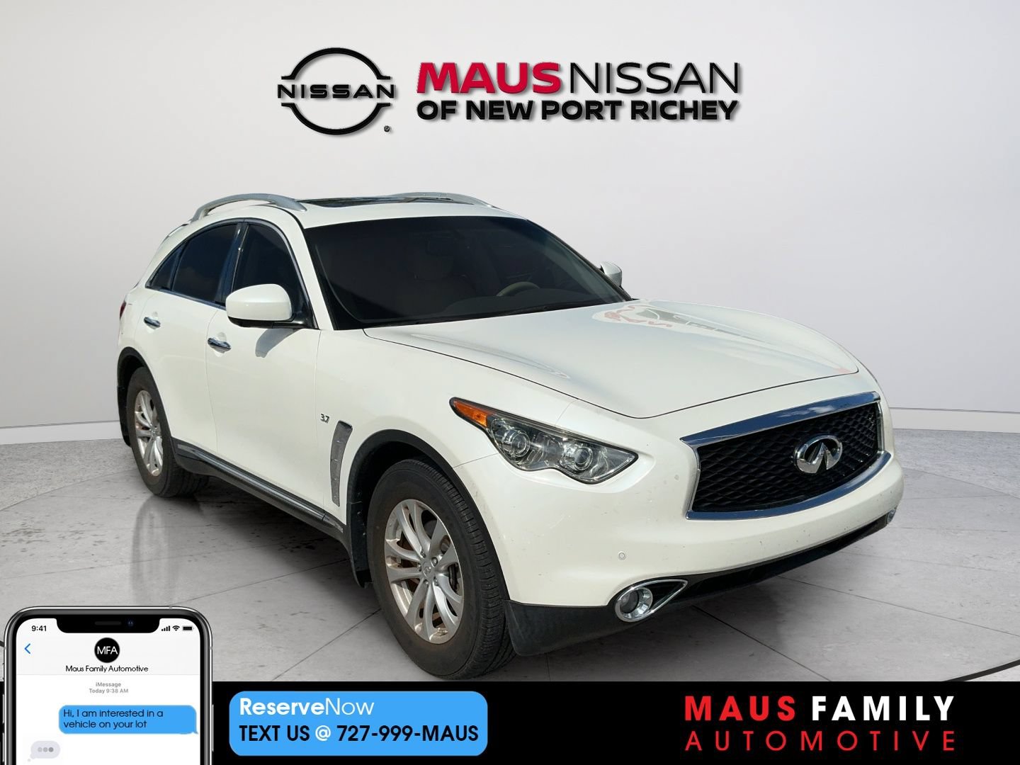 Used 2017 INFINITI QX70 2WD w/ Premium Package image 1