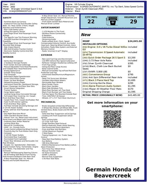 Used 2022 Jeep Wrangler Unlimited Sport S image 29