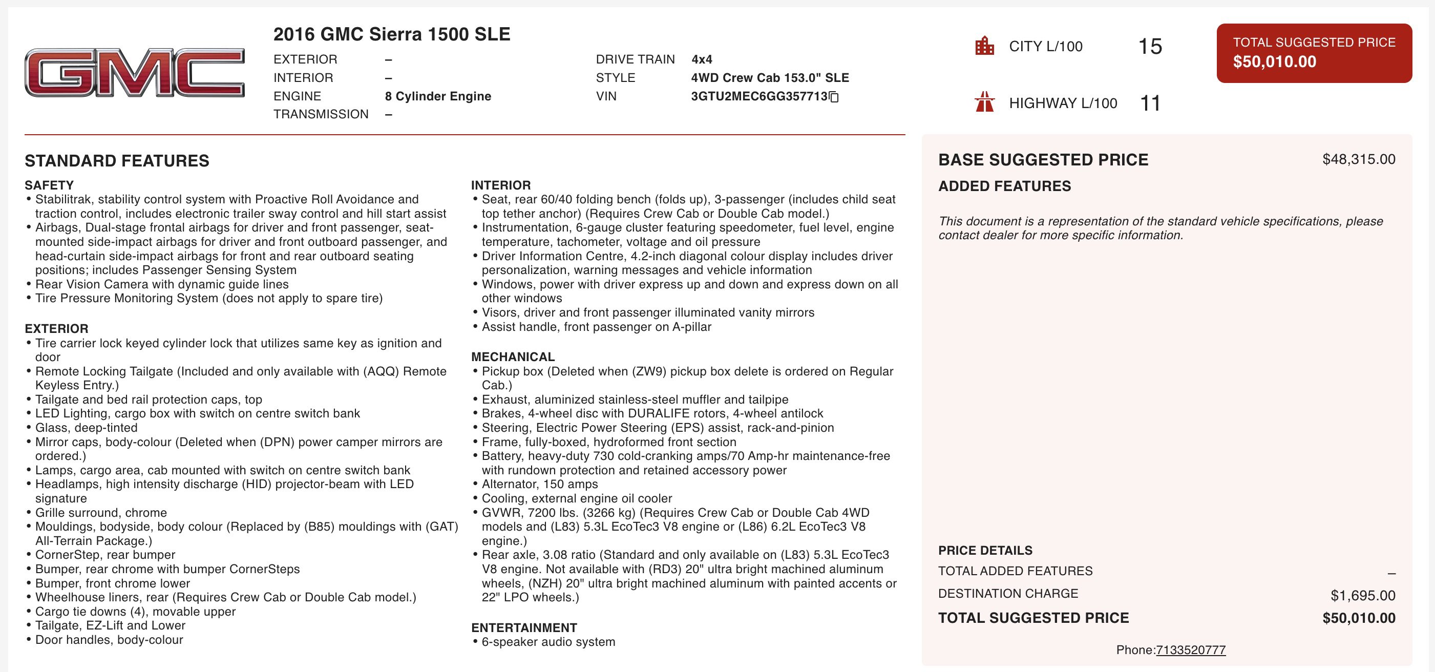 Used 2016 GMC Sierra 1500 SLE image 5