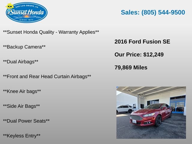Used 2016 Ford Fusion SE FWD image 5