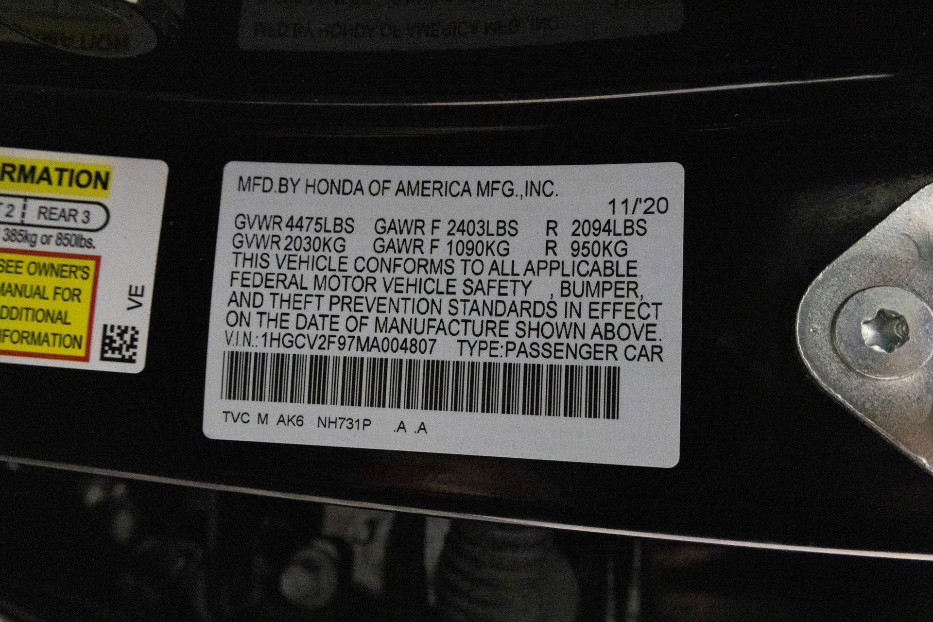 Used 2021 Honda Accord Touring image 44