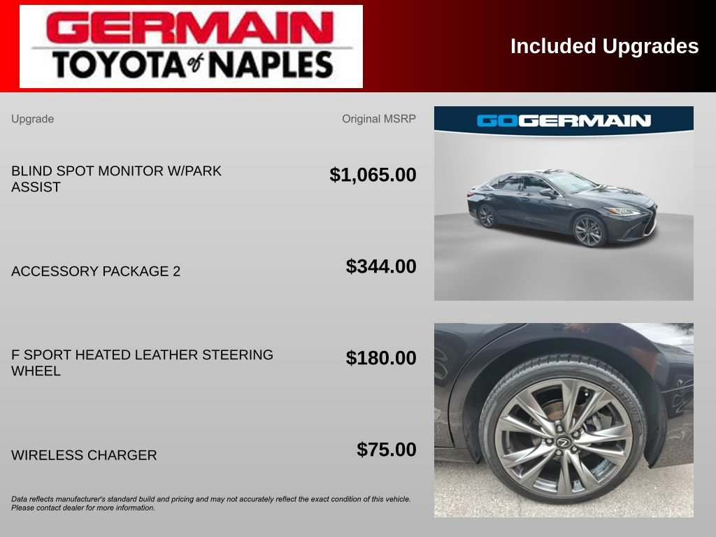Used 2019 Lexus ES 350 F Sport w/ Accessory Package 2 FWD image 36